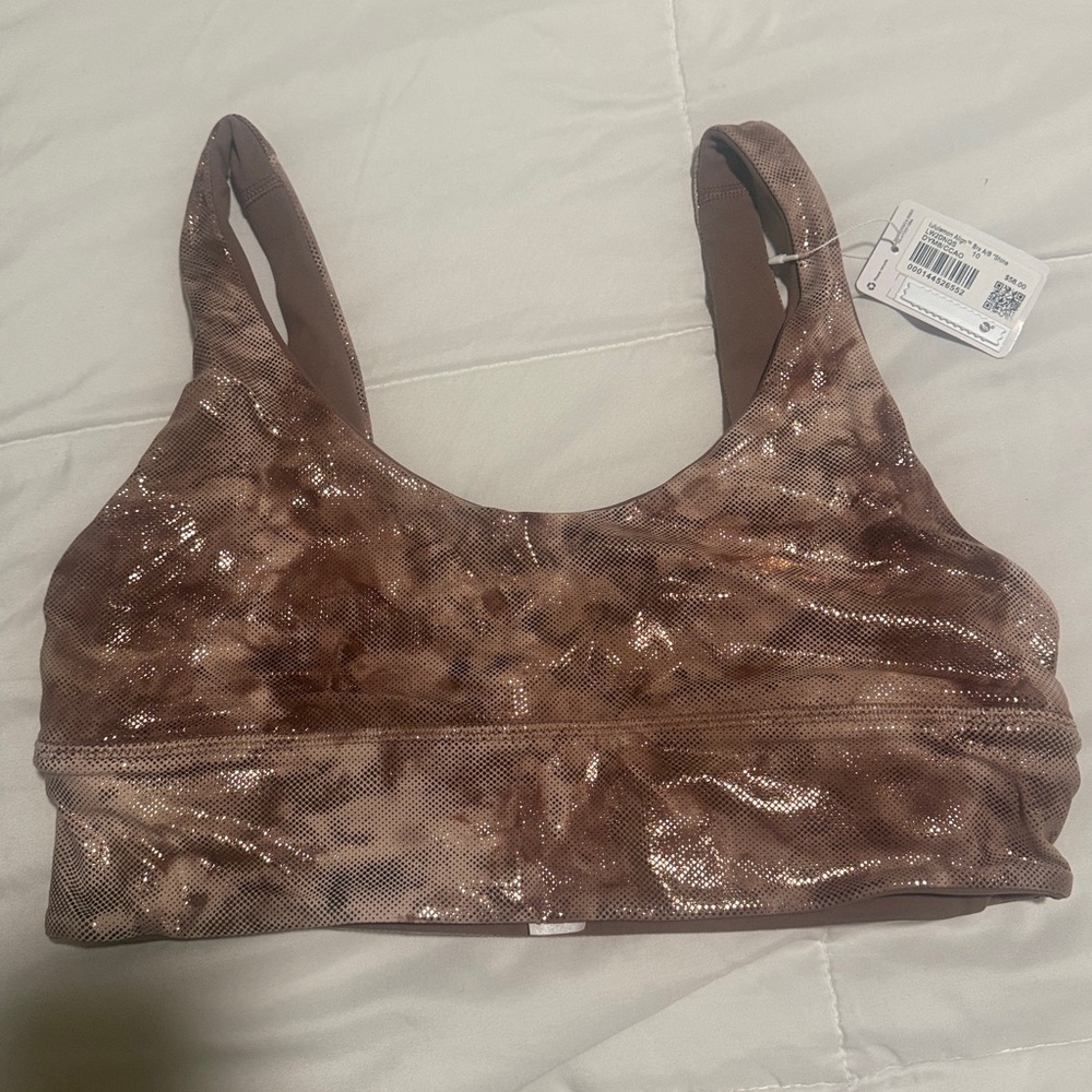 Lululemon Align Bra Shimmering Brown Women's Sports Bra size 10 brand new